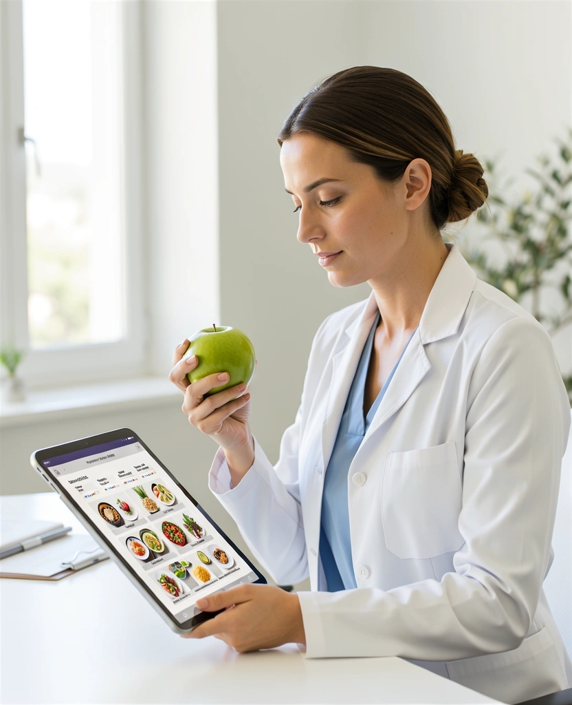 Professional Nutritionist at work